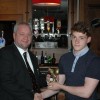 U16's Most Improved Robbie McMaster with Club Senoir VP Craig Adley