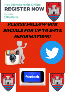 PLEASE FOLLOW OUR SOCIALS FOR UP TO DATE INFORMATION!!